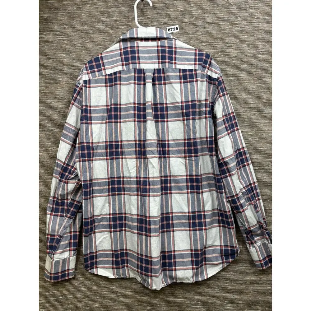 Harmont & Blaine Button Down Shirt Mens 2XL Plaid Multi Short Sleeve Designer